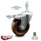 Service Caster 4 Inch High Temp Phenolic Swivel 10mm Stem Caster with Total Lock Brake SCC SCC-TSTTL20S414-PHRHT-M1015 - alternate 1